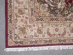 Silk Highlighted Tabriz Design 10.4x7.11