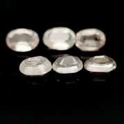 Matched 6.14ct set of untreated Morganite