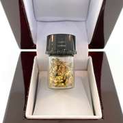 Minature Vial Filled with Pure Gold