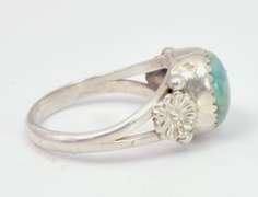 Gorgeous Turquoise Gem Set in Sterling Silver Ring