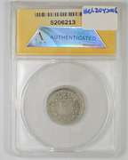 G6 1867 Shield Nickel No Rays Struck 10% Off Center At K-4:30 - ANACS