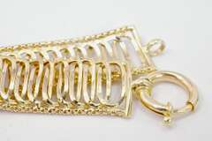 Fancy 14k Yellow Gold Bracelet