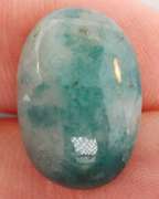 Rich bi-color 16.35ct untreated Grandidierite cabochon
