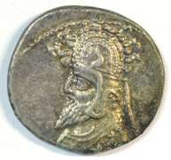 Real sharp Parthia Silver Drachm of Phraates III, 70-56 BC