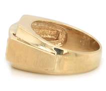 Masterpiece Yellow Gold Baguette and RBC Diamond Ring