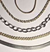 5 Sterling Necklaces of Varied Styles