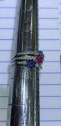 14kt Gold, Ruby, Emerald, Blue Sapphire, & Diamond Ring!