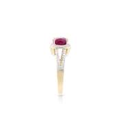 14KT Yellow Gold 2.05ct Ruby and Diamond Ring
