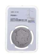 POOR 1 1891-O Morgan Silver Dollar - Graded NGC
