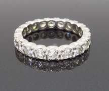 Diamond Eternity Band Made in Platinum