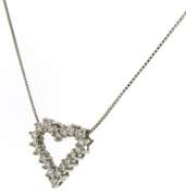 Dazzling White Gold Diamond Heart Pendant on Chain