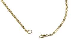 Nice Yellow Gold Rolo Chain Anklet
