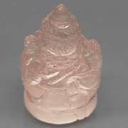 Detailed 23.29ct Rose Quartz carving