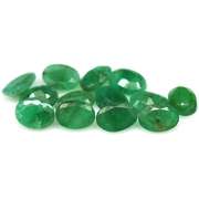 Heavy 8.65ct 12 piece Zambian Emerald set
