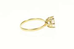 14K Yellow Gold Classic Oval Solitaire Travel Engagement Ring