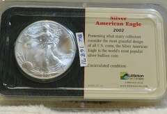 2002 Silver Eagle Cert Unc, Littleton