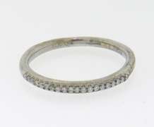Charming White Gold Single Row Diamond Band