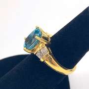 18KT Blue Zircon Ring