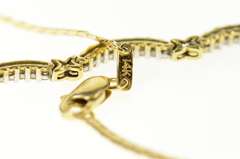 14K Yellow Gold 0.54 Ctw Diamond Scalloped Statement Chain Necklace