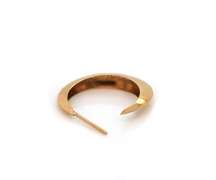 Chic 14kt YG Knife Edge Hoop Earrings