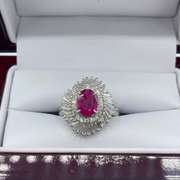 Lady's Ruby Diamond Ring