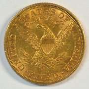 Lovely BU 1907-D US $5 Liberty Gold Piece. Full strike