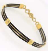 Fancy 21kt elephant Hair Bracelet