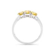 14KT White Gold 1.26ctw Yellow Diamond Ring