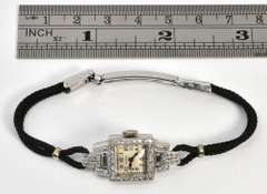 Vintage Platinum and Diamond Watch