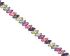 Sterling Silver Multi Gemstone Bracelet
