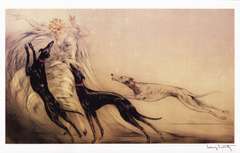 Louis Icart La Femme & Les Chiens