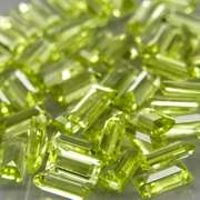 Real 6.06ct untreated apple green Peridot set