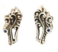 John Hardy Legends Naga Blue Sapphire Stud Earrings
