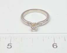 Delicate Diamond Ring in 14K White Gold