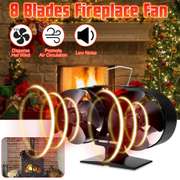 8 Blades Stove Fan Fireplace