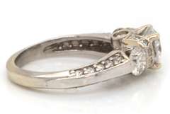 PreciousWhite Gold 1.03ctw Diamond Engagement Ring