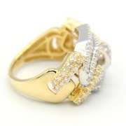 Fantastic White and Yellow Gold Diamond Ring