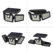 Rotatable 3 Heads Adjustable Waterproof PIR Sensor