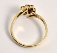Traditional Ruby Flower Ring