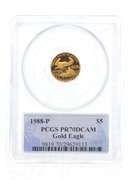 PR70 DCAM 1988-P $5 American Gold Eagle - Diehl Signed - Graded PCGS