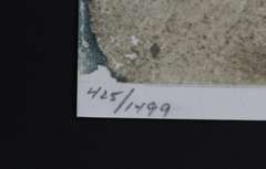 SALVADOR DALI ORIGINAL LITHOGRAPN IN COLORED FROM BIBLE SERIES   DALI IDOLUM NOMINE (AN IDOL BY THE NAME OF BAAL) PLATE 72