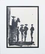 RARE LIMITED EDITION PABLO PICASSO (5.7.59 VI) 1961, BULFIGHTER.  PICASSO UNTITLED (5.7.59 VI)