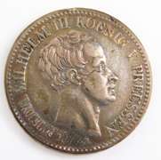 Rare 1828 A Thaler X.I.V. Silver Prussia Germany Coin