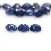 Heated only! 7.88ct deep blue sapphire set