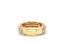 Breathtaking 10kt Yellow Gold Pave Diamond Band