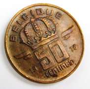 1976 Belgique 50 Centimes Coin