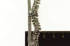 Sterling Silver Ornate Tibetan Fringe Statement Collar Necklace