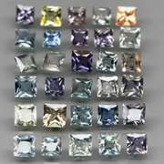 Dazzling 4.75ct set of UNHEATED Songian Sapphires