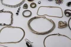 Group Lot of Mixed Sterling Silver Jewelry