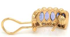 Outstanding 18kt Levian Tanzanite and Diamond Earrings